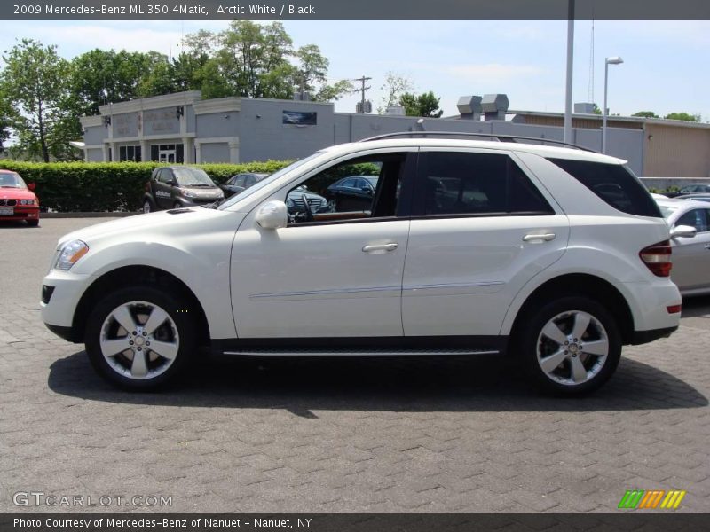 Arctic White / Black 2009 Mercedes-Benz ML 350 4Matic