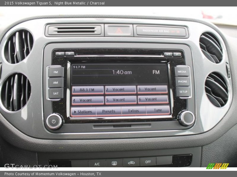Night Blue Metallic / Charcoal 2015 Volkswagen Tiguan S