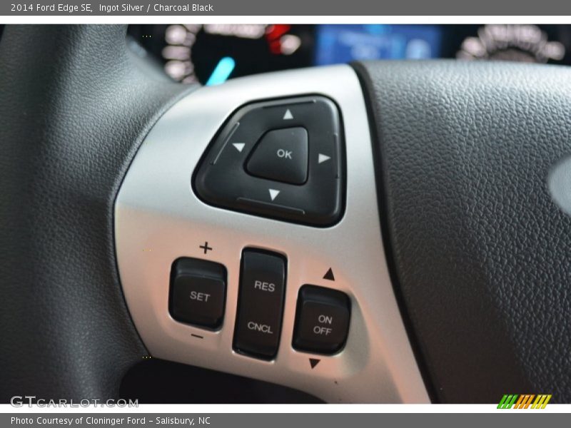 Ingot Silver / Charcoal Black 2014 Ford Edge SE