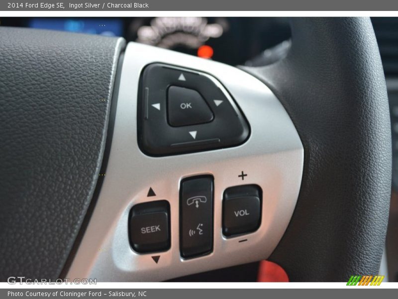 Ingot Silver / Charcoal Black 2014 Ford Edge SE