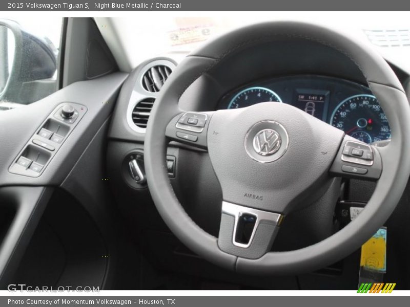 Night Blue Metallic / Charcoal 2015 Volkswagen Tiguan S