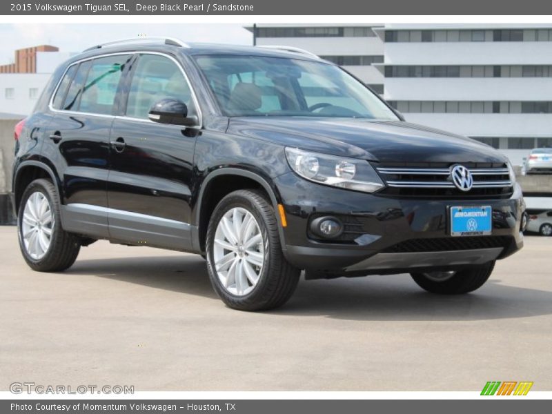 Deep Black Pearl / Sandstone 2015 Volkswagen Tiguan SEL