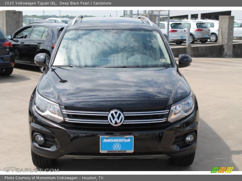 Deep Black Pearl / Sandstone 2015 Volkswagen Tiguan SEL