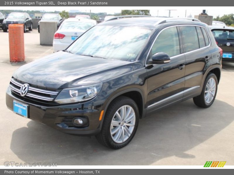 Deep Black Pearl / Sandstone 2015 Volkswagen Tiguan SEL