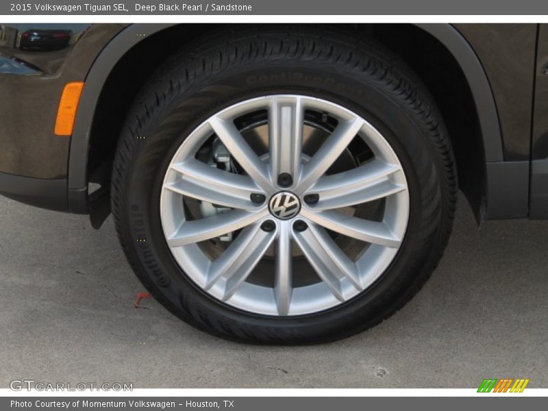 Deep Black Pearl / Sandstone 2015 Volkswagen Tiguan SEL