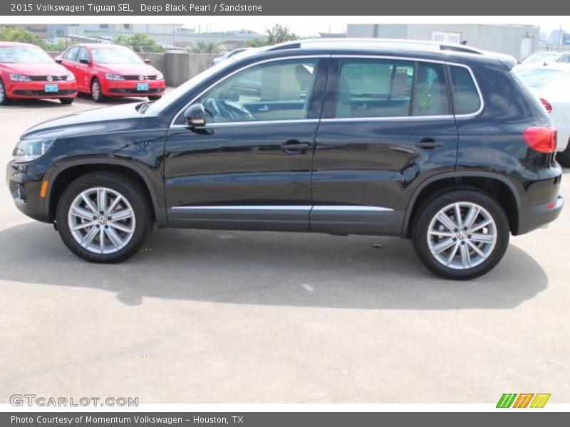 Deep Black Pearl / Sandstone 2015 Volkswagen Tiguan SEL