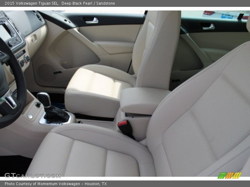Deep Black Pearl / Sandstone 2015 Volkswagen Tiguan SEL
