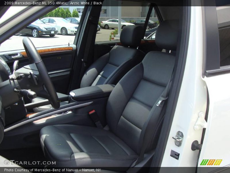 Arctic White / Black 2009 Mercedes-Benz ML 350 4Matic