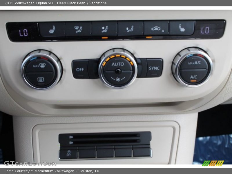 Deep Black Pearl / Sandstone 2015 Volkswagen Tiguan SEL