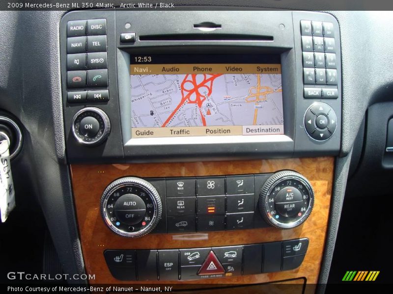 Arctic White / Black 2009 Mercedes-Benz ML 350 4Matic