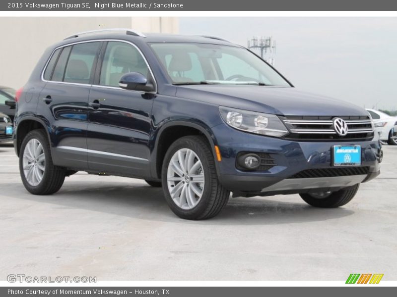 Night Blue Metallic / Sandstone 2015 Volkswagen Tiguan SE