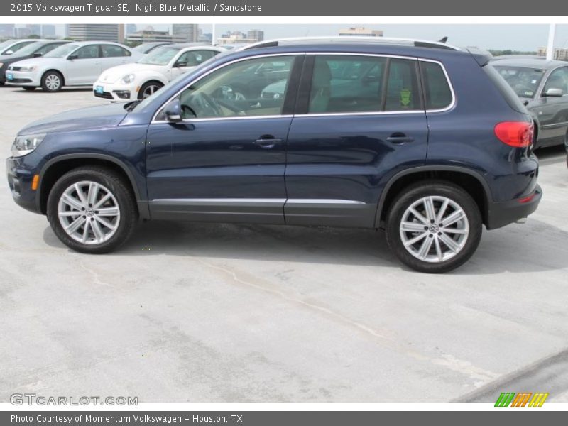 Night Blue Metallic / Sandstone 2015 Volkswagen Tiguan SE