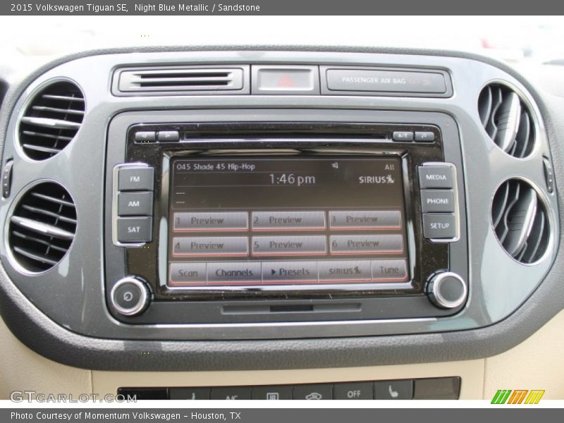 Night Blue Metallic / Sandstone 2015 Volkswagen Tiguan SE