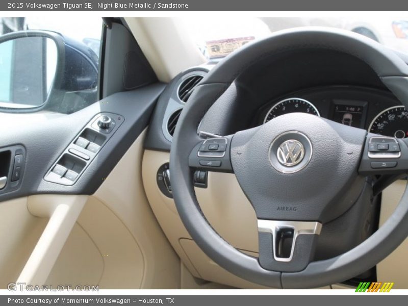 Night Blue Metallic / Sandstone 2015 Volkswagen Tiguan SE