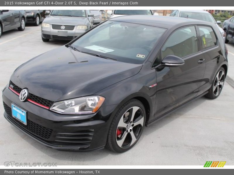 Deep Black Pearl / Interlagos Cloth 2015 Volkswagen Golf GTI 4-Door 2.0T S