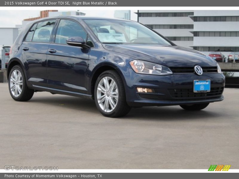 Night Blue Metallic / Black 2015 Volkswagen Golf 4 Door TDI SE