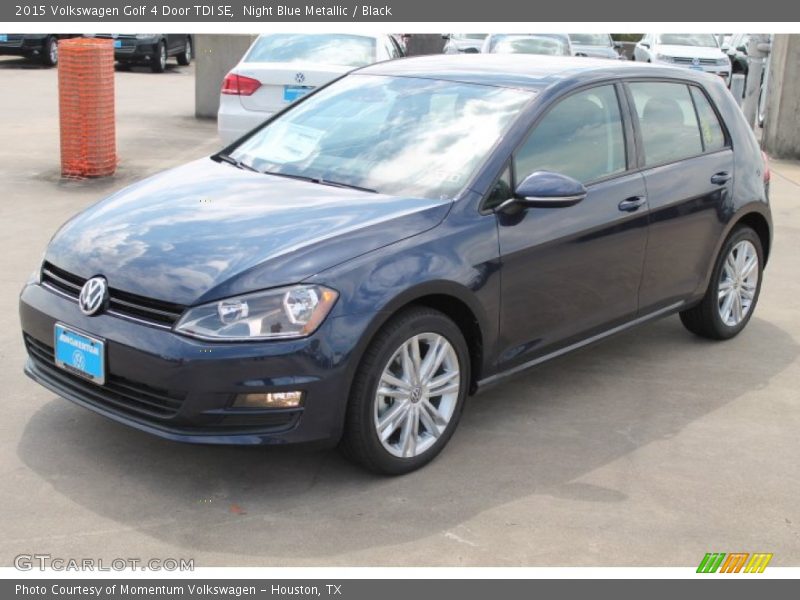 Night Blue Metallic / Black 2015 Volkswagen Golf 4 Door TDI SE