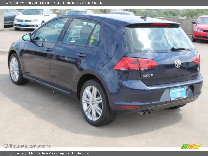 Night Blue Metallic / Black 2015 Volkswagen Golf 4 Door TDI SE