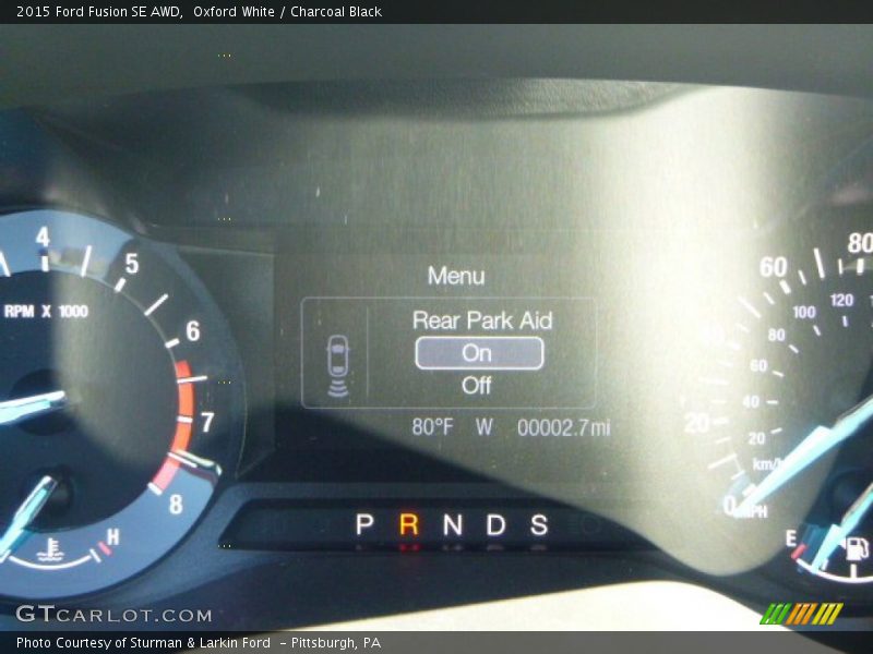 Oxford White / Charcoal Black 2015 Ford Fusion SE AWD