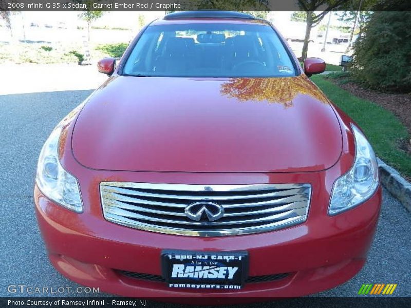 Garnet Ember Red / Graphite 2008 Infiniti G 35 x Sedan