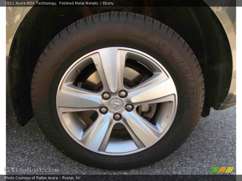 Polished Metal Metallic / Ebony 2011 Acura MDX Technology