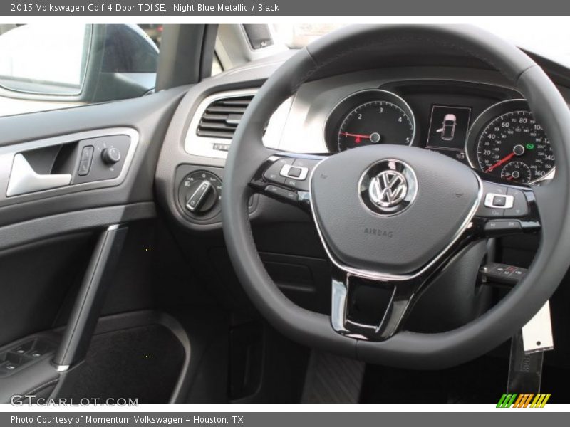 Night Blue Metallic / Black 2015 Volkswagen Golf 4 Door TDI SE