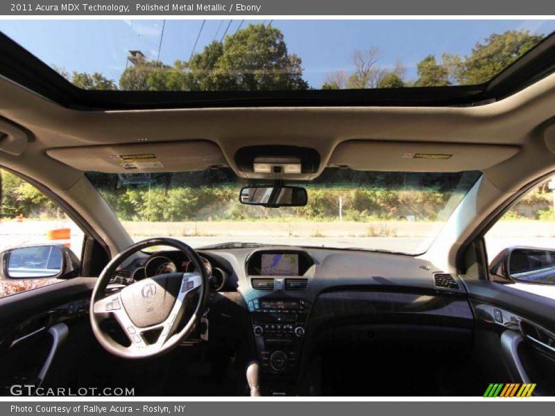 Polished Metal Metallic / Ebony 2011 Acura MDX Technology