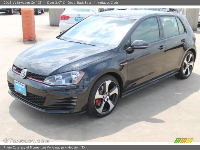 Deep Black Pearl / Interlagos Cloth 2015 Volkswagen Golf GTI 4-Door 2.0T S