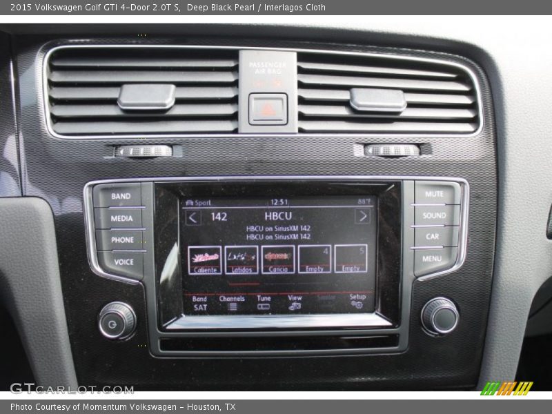 Deep Black Pearl / Interlagos Cloth 2015 Volkswagen Golf GTI 4-Door 2.0T S