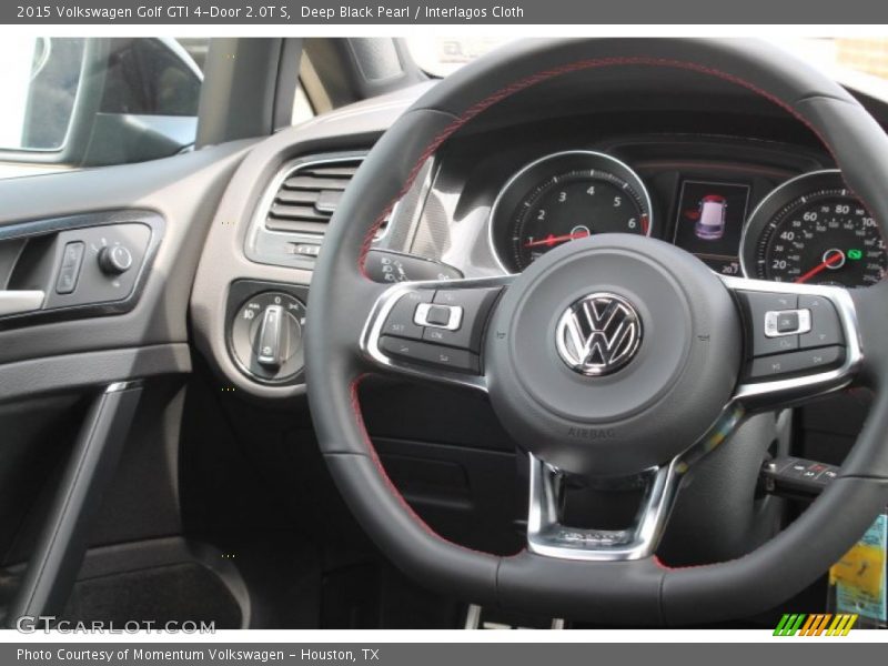 Deep Black Pearl / Interlagos Cloth 2015 Volkswagen Golf GTI 4-Door 2.0T S