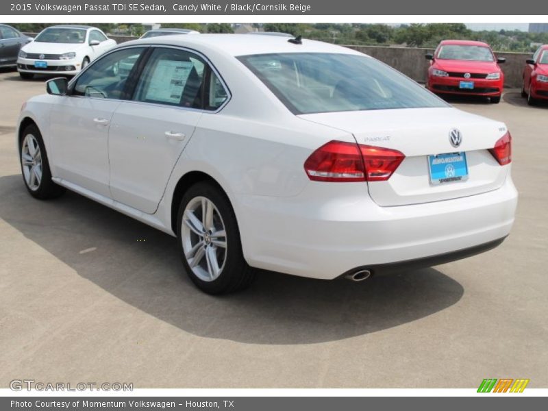 Candy White / Black/Cornsilk Beige 2015 Volkswagen Passat TDI SE Sedan