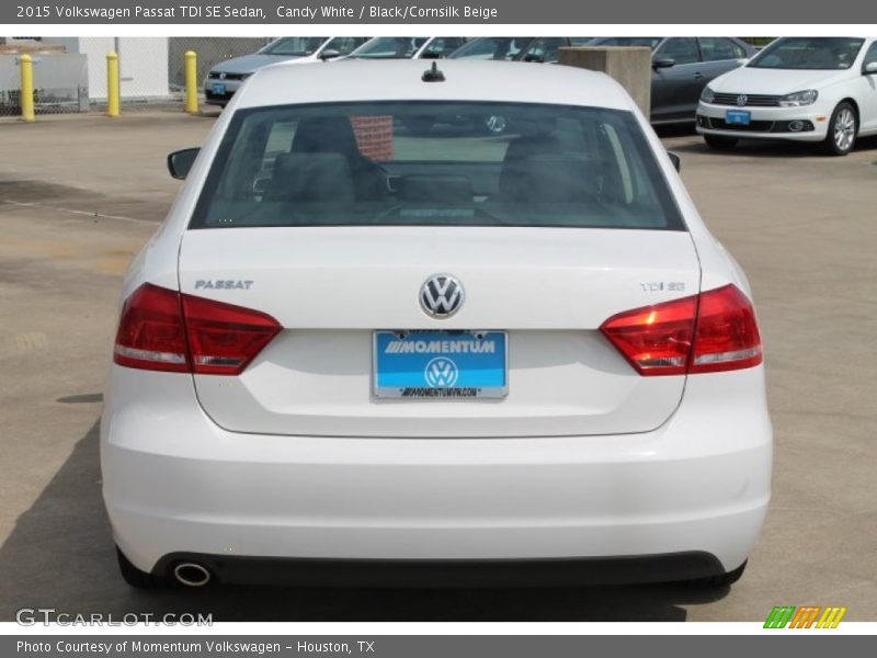 Candy White / Black/Cornsilk Beige 2015 Volkswagen Passat TDI SE Sedan