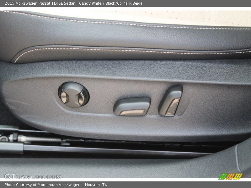 Candy White / Black/Cornsilk Beige 2015 Volkswagen Passat TDI SE Sedan