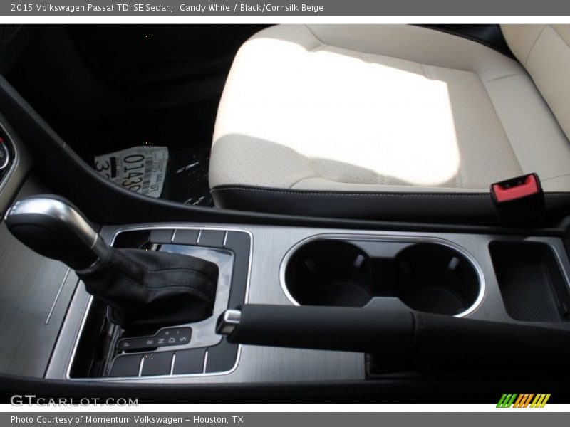 Candy White / Black/Cornsilk Beige 2015 Volkswagen Passat TDI SE Sedan