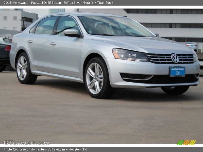 Reflex Silver Metallic / Titan Black 2015 Volkswagen Passat TDI SE Sedan