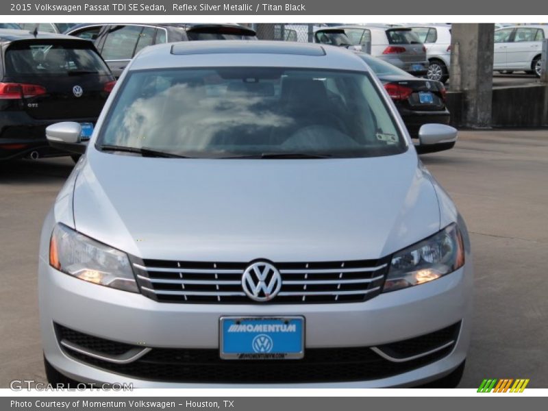 Reflex Silver Metallic / Titan Black 2015 Volkswagen Passat TDI SE Sedan