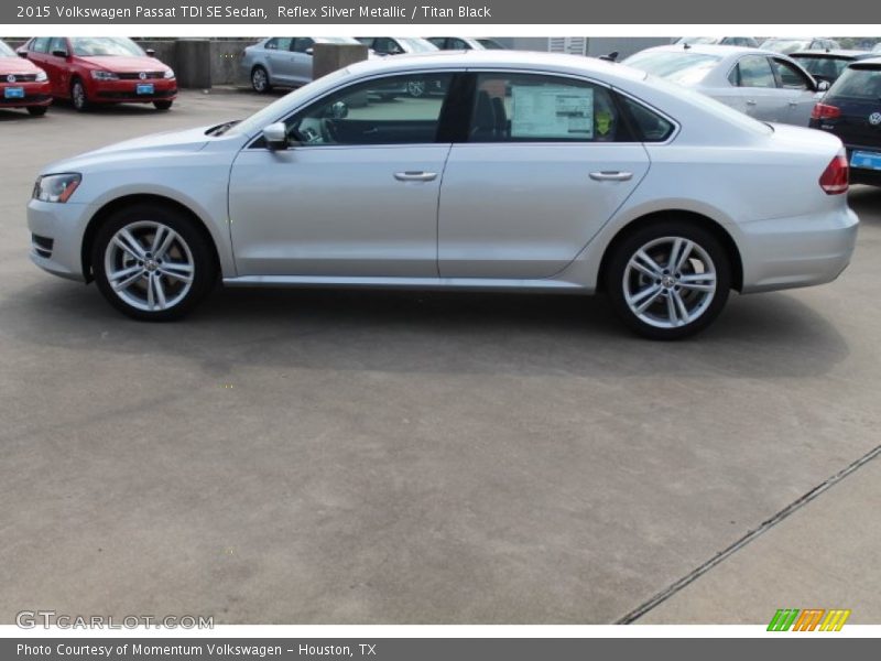 Reflex Silver Metallic / Titan Black 2015 Volkswagen Passat TDI SE Sedan