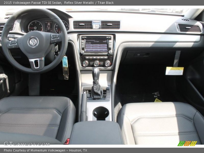 Reflex Silver Metallic / Titan Black 2015 Volkswagen Passat TDI SE Sedan