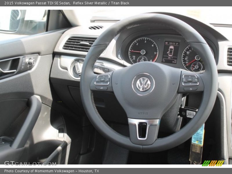 Reflex Silver Metallic / Titan Black 2015 Volkswagen Passat TDI SE Sedan