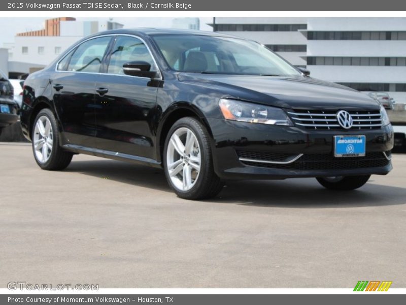 Black / Cornsilk Beige 2015 Volkswagen Passat TDI SE Sedan