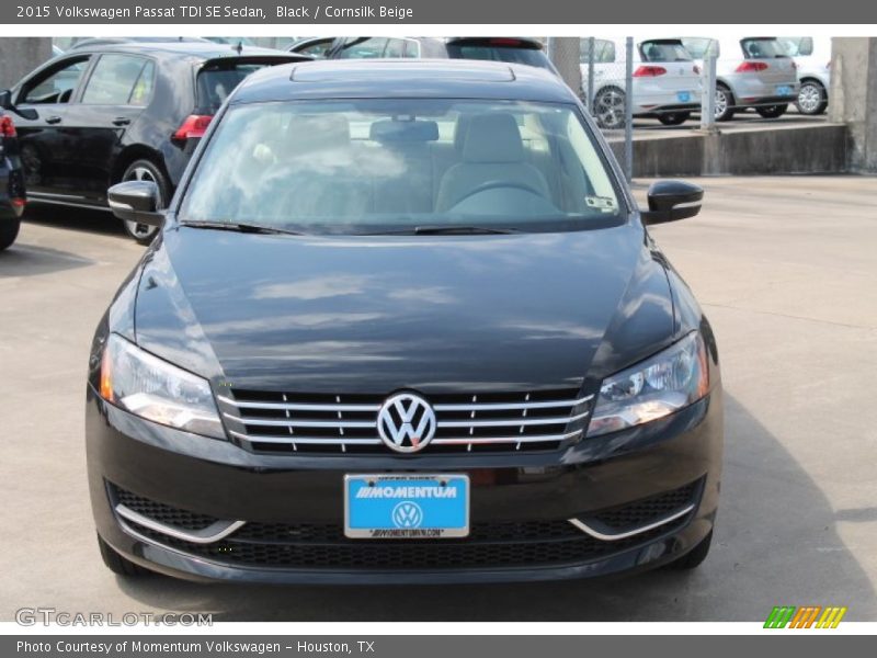 Black / Cornsilk Beige 2015 Volkswagen Passat TDI SE Sedan