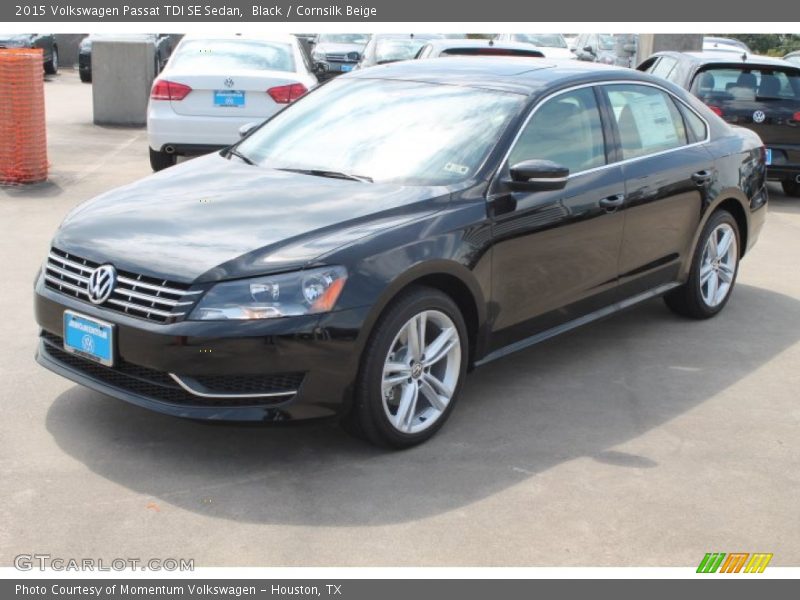 Black / Cornsilk Beige 2015 Volkswagen Passat TDI SE Sedan
