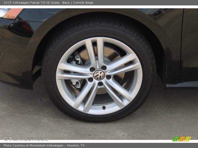 Black / Cornsilk Beige 2015 Volkswagen Passat TDI SE Sedan