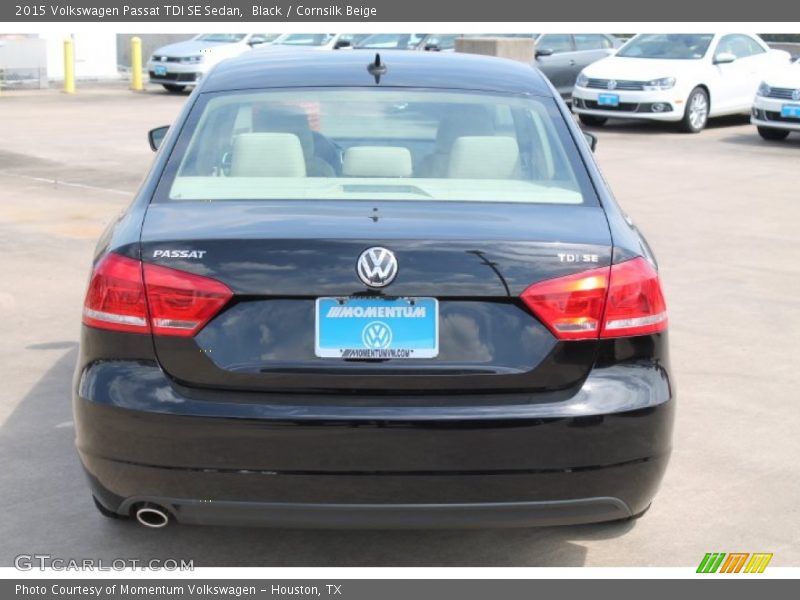 Black / Cornsilk Beige 2015 Volkswagen Passat TDI SE Sedan