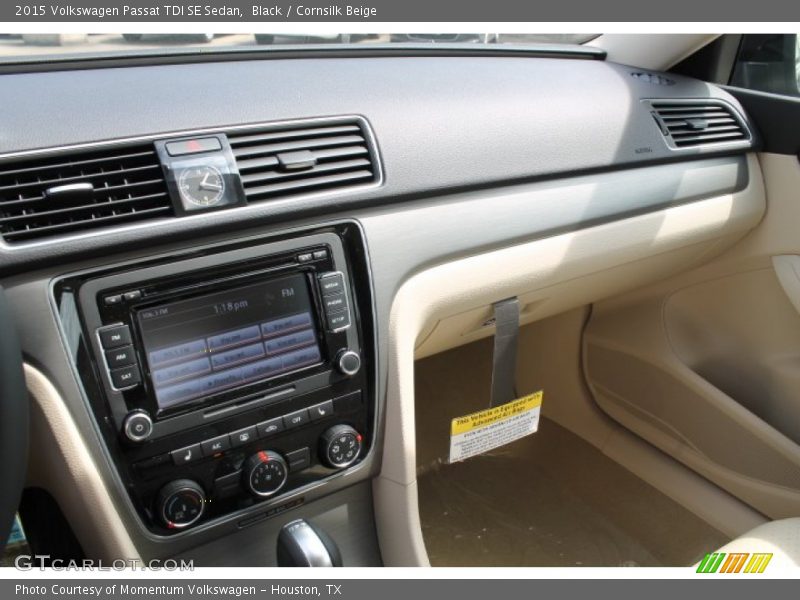 Black / Cornsilk Beige 2015 Volkswagen Passat TDI SE Sedan