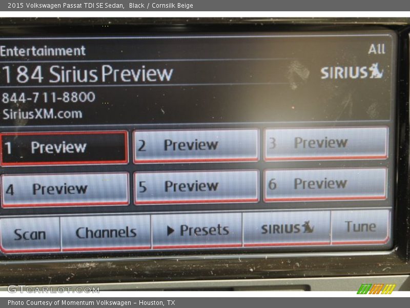 Black / Cornsilk Beige 2015 Volkswagen Passat TDI SE Sedan