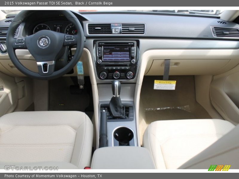 Black / Cornsilk Beige 2015 Volkswagen Passat TDI SE Sedan