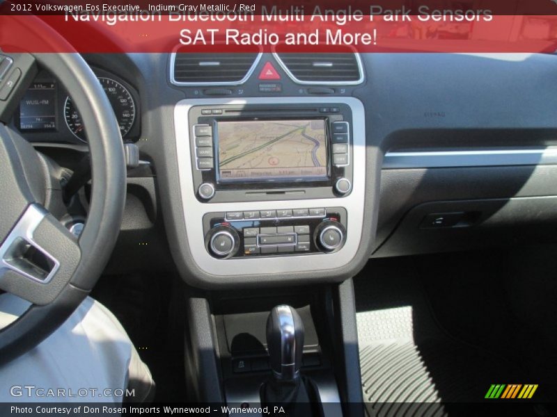 Indium Gray Metallic / Red 2012 Volkswagen Eos Executive