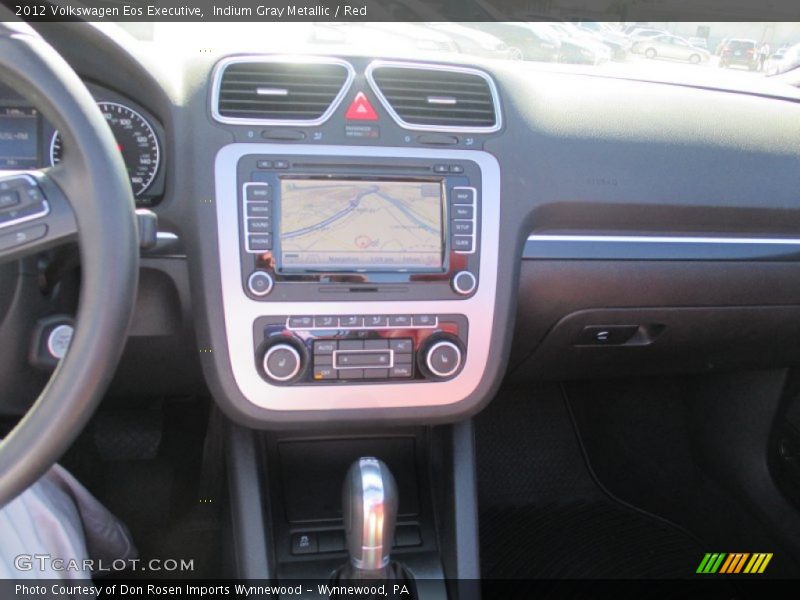 Indium Gray Metallic / Red 2012 Volkswagen Eos Executive