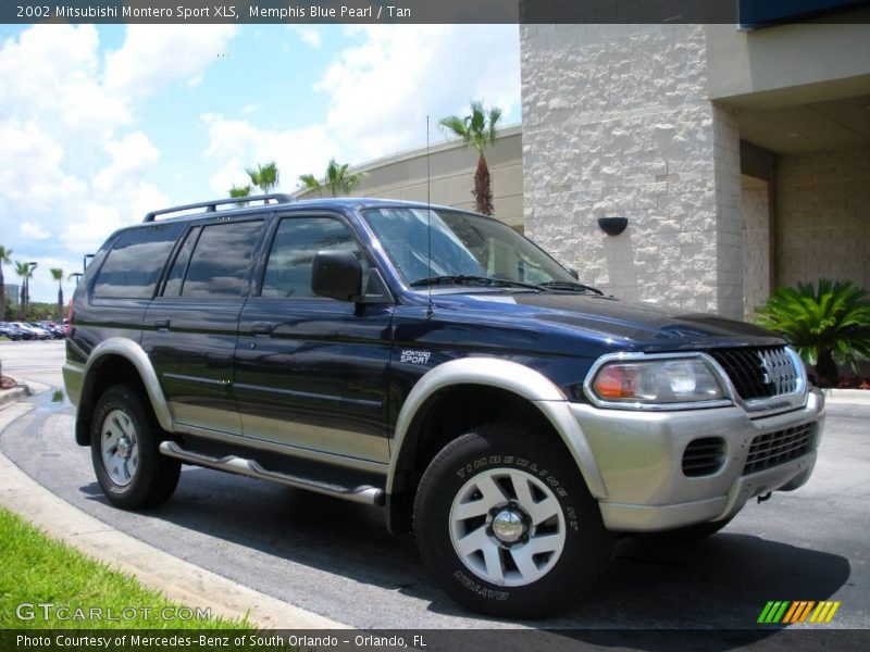 Memphis Blue Pearl / Tan 2002 Mitsubishi Montero Sport XLS